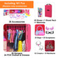 Nokutip 161 Pcs 11.5 Inch Girl Doll Closet Wardrobe With Clothes And Accessories Including Wardrobe Shoes Rack Clothes Dress Swi