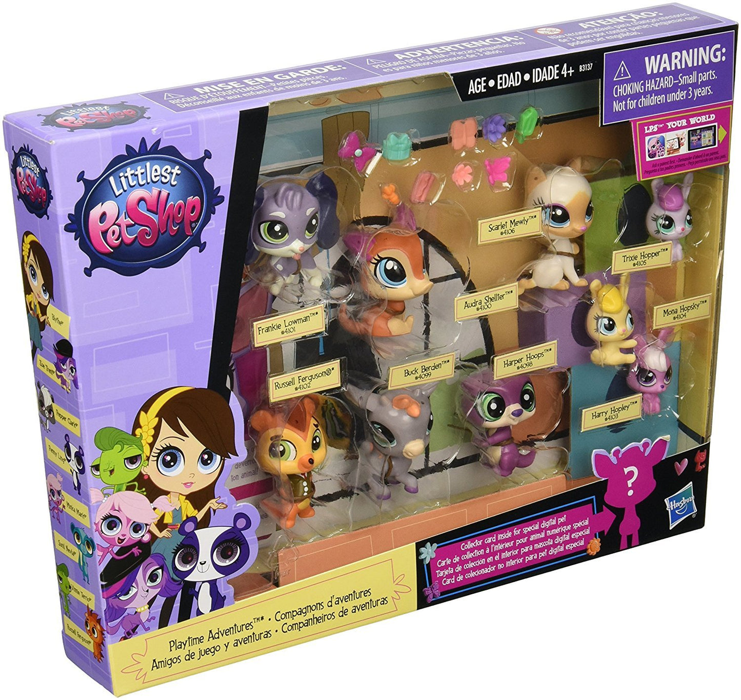 Littlest Pet Shop Playtime Adventures 9 Pack - Model B3137 - Fun and Engaging Collectible Toys for Kids