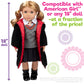 9Pc Hermione Granger Inspired Outfit- 18' Doll Clothes & Accessories Compatible W American Girl Dolls- School Uniform Set Includes Shirt, Skirt, Sweater, Tie, Socks, Robe, & Shoes- Gift Set For Girls