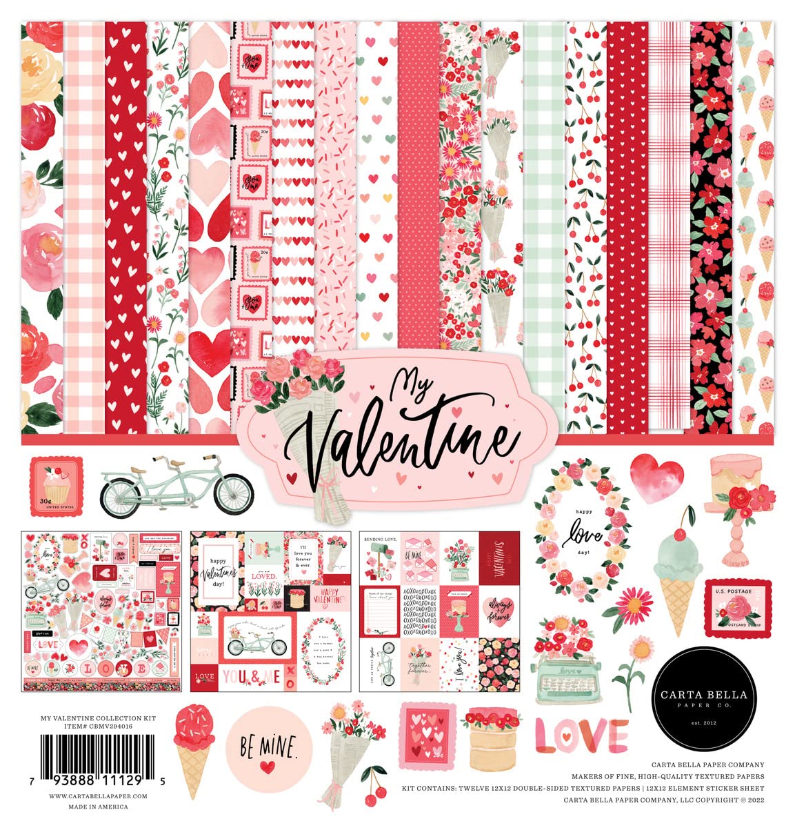 Carta Bella Paper Co. My Valentine Collection Kit