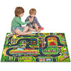 Oriate Kids Toy Dream Mat Racetrack Activity Playmat, Ideal Fun Carpet Racing Map For Bedroom Playroom, 47' X 31' Pretend Play Rug Safely Have Fun, Great For Playing With Car Toys 552-R