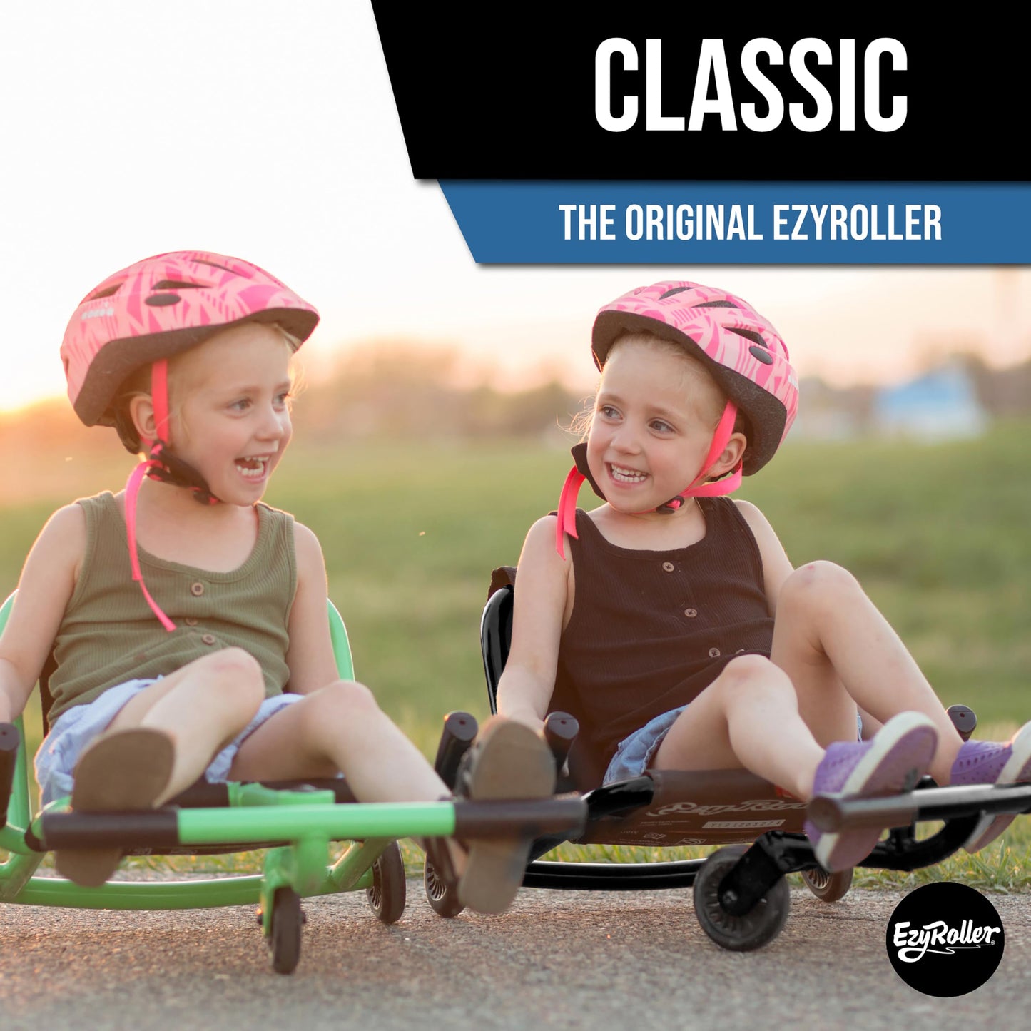 Ezyroller Classic Ride On Scooter For Kids Ages 4+ - Black