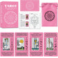 Smoostart Tarot Cards for Beginners with Meanings on Cards - Includes enhanced Velvet Storage Bag & Guide Book - 450GSM Thicker Cards