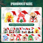 Blueweenly 24 Pcs Mini Christmas Stuffed Animal Bulk Christmas Plush Keychain Decorations Xmas Small Plush Animal Toys With Sant