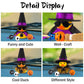 Wonuu Halloween Rubber Duck Witch Duck Car Decorations Halloween Accessories Witch Hat Pumpkin Skull And Cloak, Long Black Skirt