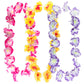 Super Z Outlet Giant Hawaiian Ruffled Simulated Colorful Luau Silk Flower Leis Jumbo Necklaces for Tropical Island Beach Theme P