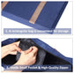 GUSTARIA Blue Soft Cloth Mahjong Bag with Two Wrappers, 20.5 x 9.8 x 3.1 inches, Case Only