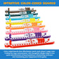 GAMES BY 3D Pegs and Jokers Board Game - Portable Fun for 2-8 Players - Red Plastic - Easy to Learn with Horse-Head Peg & Cards