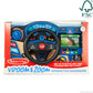 Melissa & Doug Vroom & Zoom Interactive Wooden Dashboard Steering Wheel Pretend Play Driving Toy - Fsc Certified
