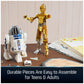 4D Build  Star Wars C-3PO & R2-D2 3D Model Kit with Stand  Star Wars Collectibles & Desk D?cor  mature-themed Puzzles  Building Toys  3D Puzzles for mature-themeds & Teens  416 Pieces  for Ages 12 & Up