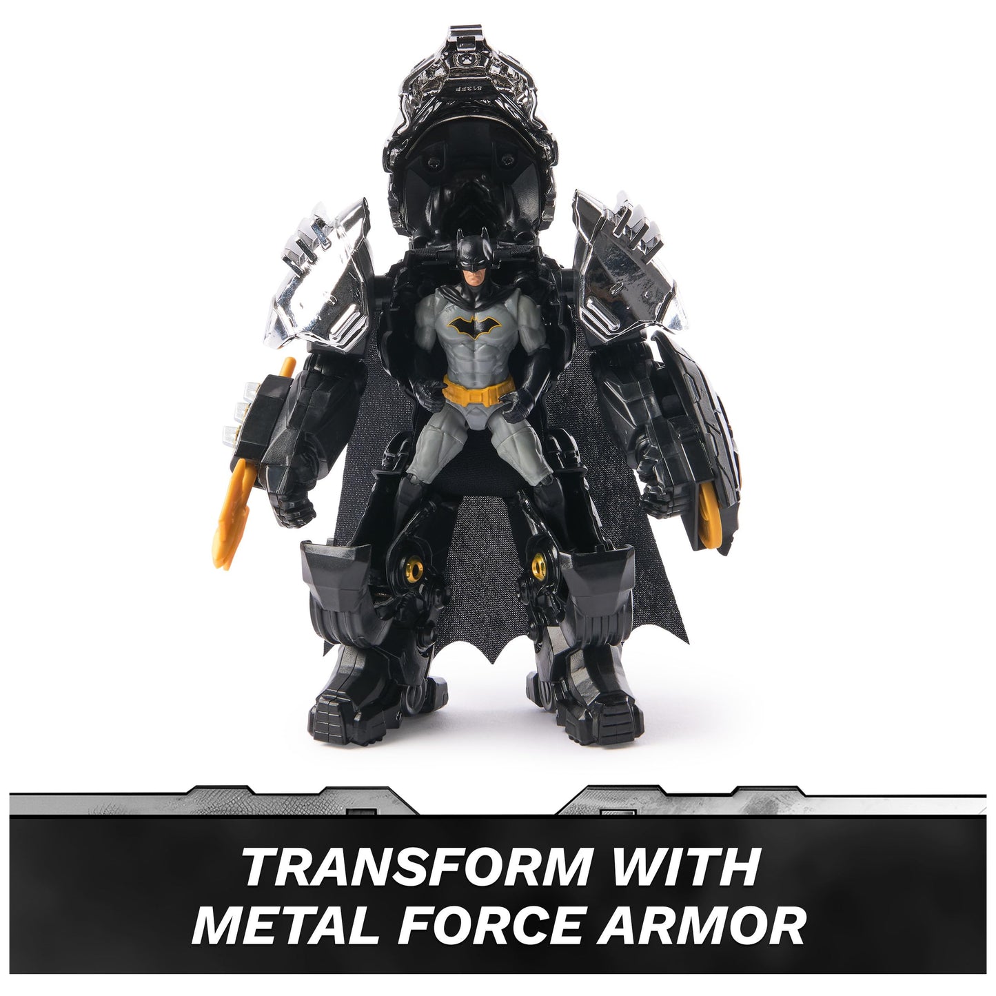 Spin Master DC Comics Batman Action Figure 6-Inch with Mini Figure, Blaster & Armor Suit, Multicolor, Model 6071723