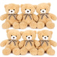 Tezituor Teddy Bears Bulk 6 Packs For Baby Shower - Small Teddy Bear Stuffed Animal Bulk 12' - Stuffed Bear Plush Toy For Wedding Birthday Christmas Party Decorations