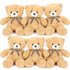 Tezituor Teddy Bears Bulk 6 Packs For Baby Shower - Small Teddy Bear Stuffed Animal Bulk 12' - Stuffed Bear Plush Toy For Wedding Birthday Christmas Party Decorations