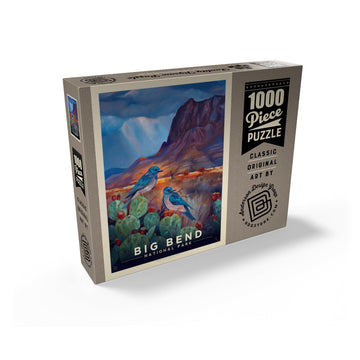 MyPuzzle Big Bend National Park: Birds  Vintage Poster - enhanced 1000 Piece Jigsaw Puzzle for mature-themeds