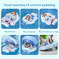 Mambobaby Float With Canopy Skin-Friendly Baby Swim Float With Tail Waterproof Non-Inflatable Mambo Float Smart Swim Trainer Sof