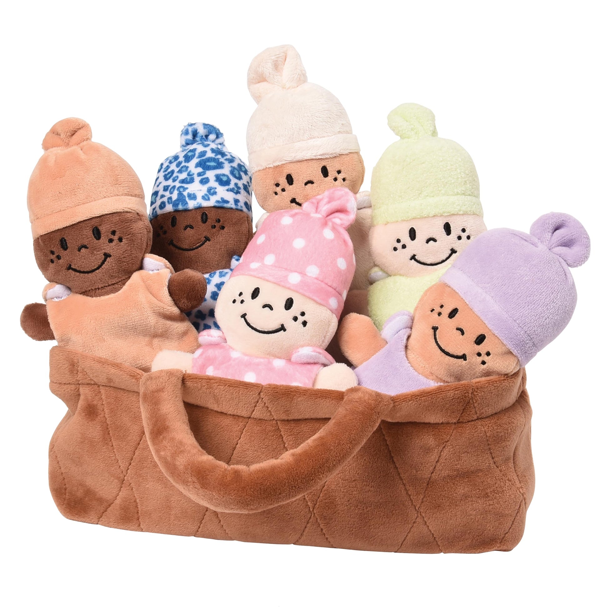 Creative Minds Basket of Babies Soft Baby Dolls, Sensory Toys, Multicultural, Diversity, Inclusion and Social Emotional Learning