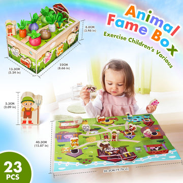 Montessori Wooden Sensory Toddler Toys: Toy For 1 Year Old Boys Girls Birthday Gifts | 1St One First Birthday Gift For 1 Year Ol