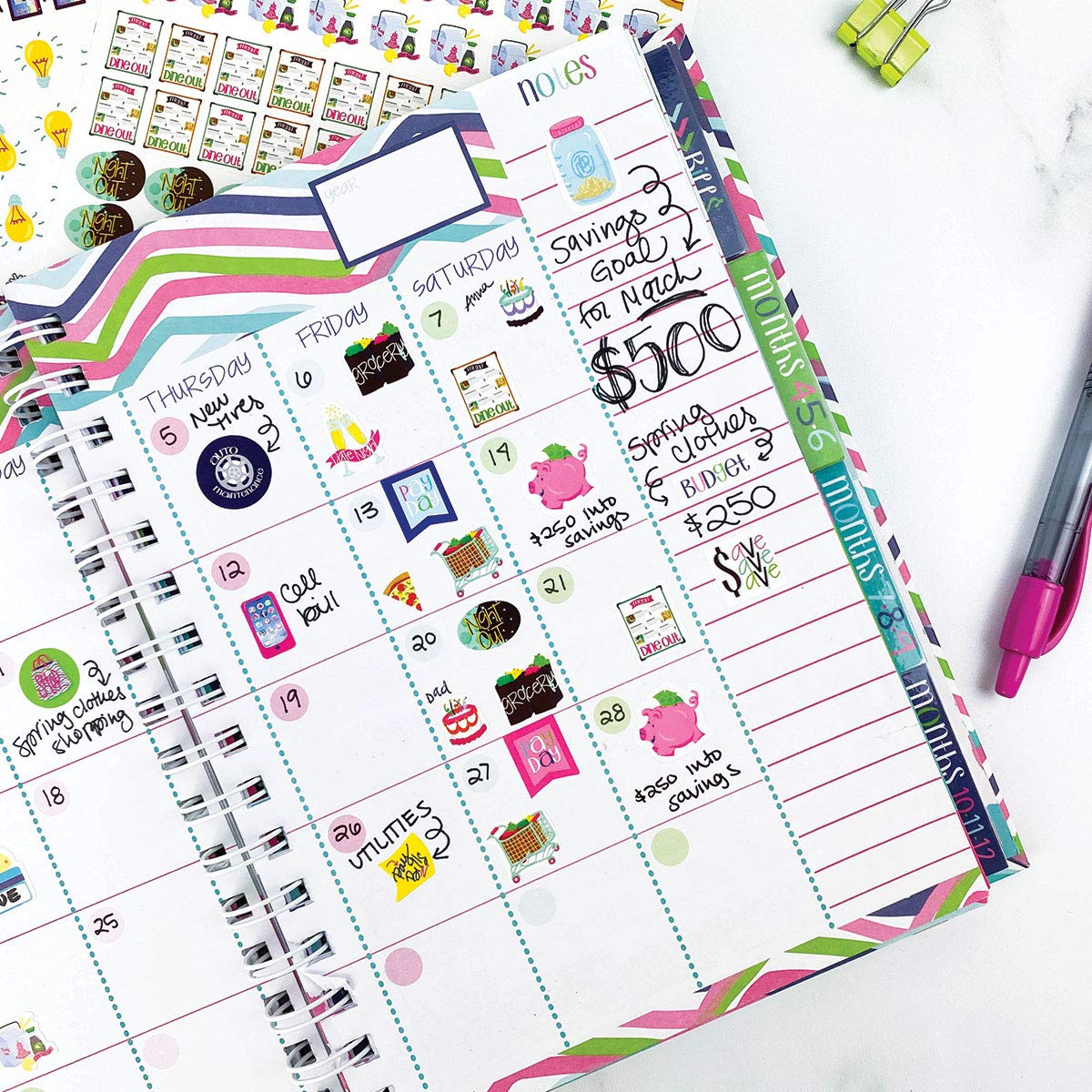 772 Planner Stickers - Budget Planning Collection. Bill Due Date Reminders, Expense Tracking, Savings Goals, Auto Expenses, Holi