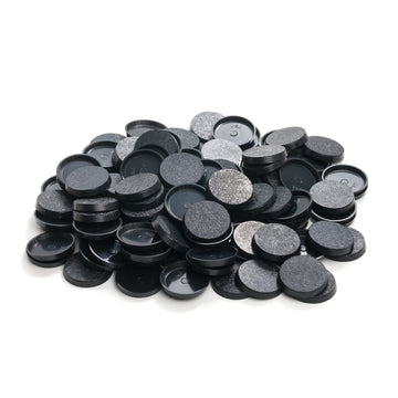Easypegs 25Mm Textured Plastic Round Bases Or 0.98Inch Wargames Table Top Games 120 Count