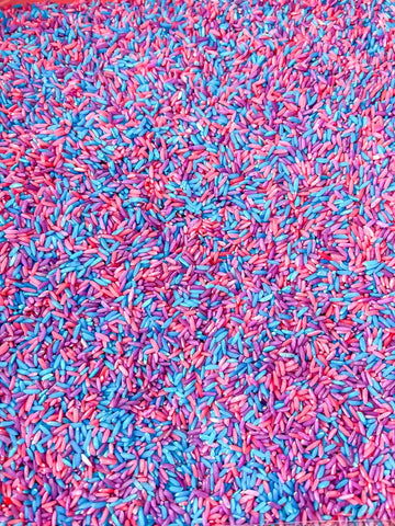 Sensory-N-Stuff Sensory Bin Filler for Sensory Table - Colored Rice for Sensory Play (Unicorn Rice)
