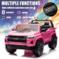 Nitoess 24V 2 Seater 4WD Ride On Toy Car,Ride on Truck with Remote Control, Electric Toy Ride On Vehicle for 3+ Years Kids(Pink)