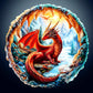 Wooden Puzzles for Adults - Unique Shape 3D Vision Wooden Puzzle - Crimson Dragon Wooden Puzzles - Challenging Adult Animal Puzz