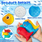 EYxsaxenk Fish Bean Bags - 12Pcs Nylon Tossing Game for Kids, Indoor/Outdoor Use, Fun Family Party Supplies
