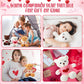Glimin 4 Pcs Bear Stuffed Animals With 4 Doll Clothes 12 Inch Cute Plush Bear With Removable Clothes Sweater Hoodie Doll Accesso