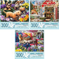 Bits And Pieces - Value Set Of Three (3) - 300 Piece Jigsaw Puzzles For Adults - Spring Collection Large Piece Jigsaws By Artist