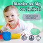 Eversmart Wooden Stacking Blocks - Montessori Toys For 1 2 3 4 5 6 Year Old Toddlers And Kids, No Choking Hazard - Building Rock