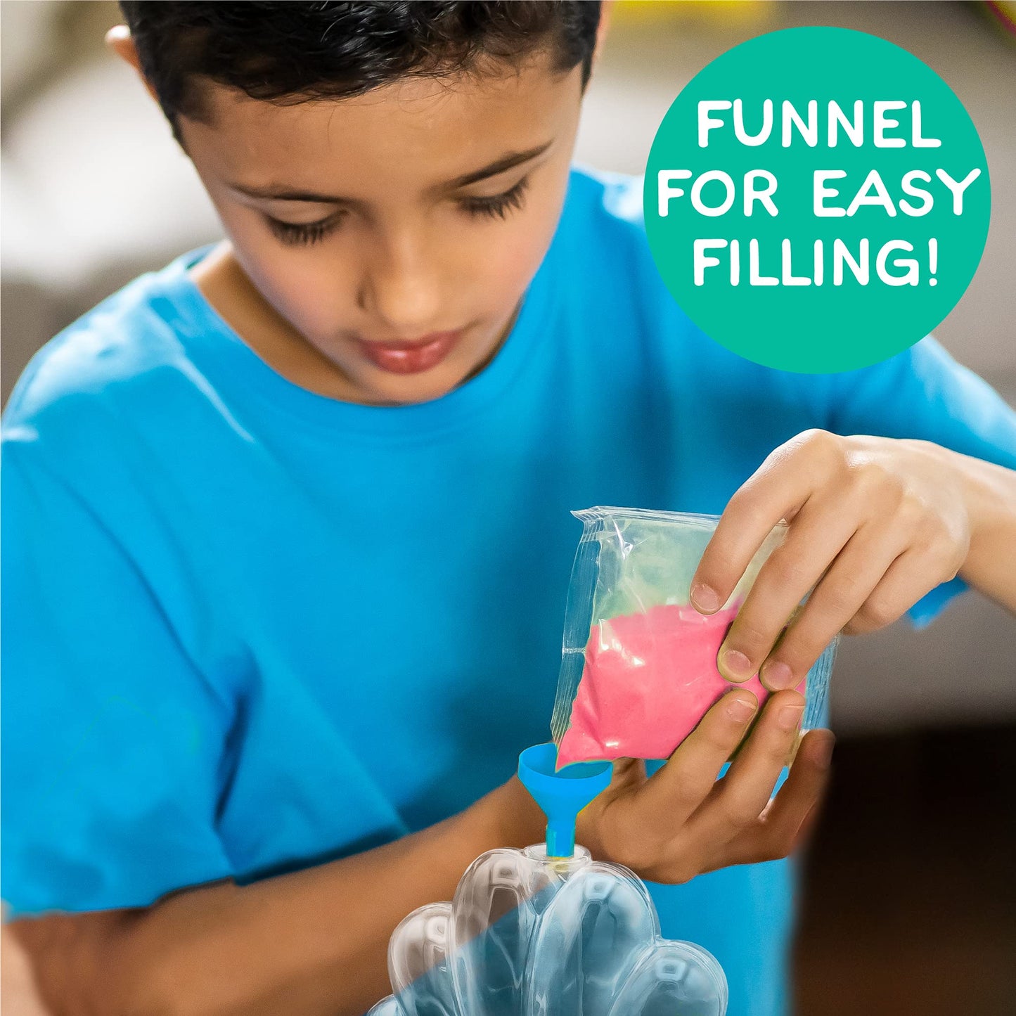 Made By Me Underwater Sand Art Kit, 6 Ocean-Themed Bottles, 8 Sand Colors, Glitter, Funnel, DIY Activity for Kids Ages 6-9