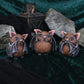 Nemesis Now Three Wise See No Evil Hear No Evil Speak No Evil Figurines, Adorable Hand-Painted Resin Collectibles And Gift - Bats