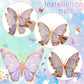 Geyee 10 Pcs Large Butterfly Centerpieces For Tables Butterfly Party Decorations 3D Paper Butterfly Table Toppers Centerpieces W