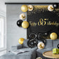 Happy 85Th Birthday Balloons Black Set Decor - Cheers To 85 Years Old Party Theme Garland Banner Backdrop Decorations For Women