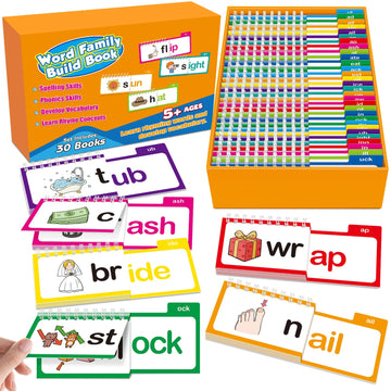Edulok Word Families, Letter Sounds Flash Cards, ABC Vocabulary Flashcards, Kindergarten Sight Word Flash Cards, Learn to Read P