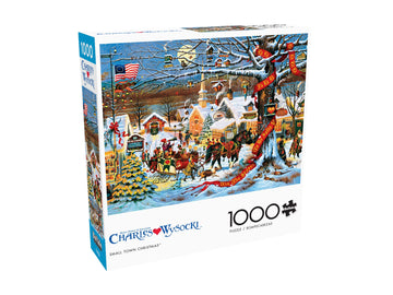 Buffalo Games - Charles Wysocki - Small Town Christmas - 1000 Piece Jigsaw Puzzle