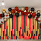 Kisston 10 Rolls Crepe Paper Streamers 820 Ft, Red Gold Black Crepe Paper Decorations for Wedding Ceremony Birthday Party