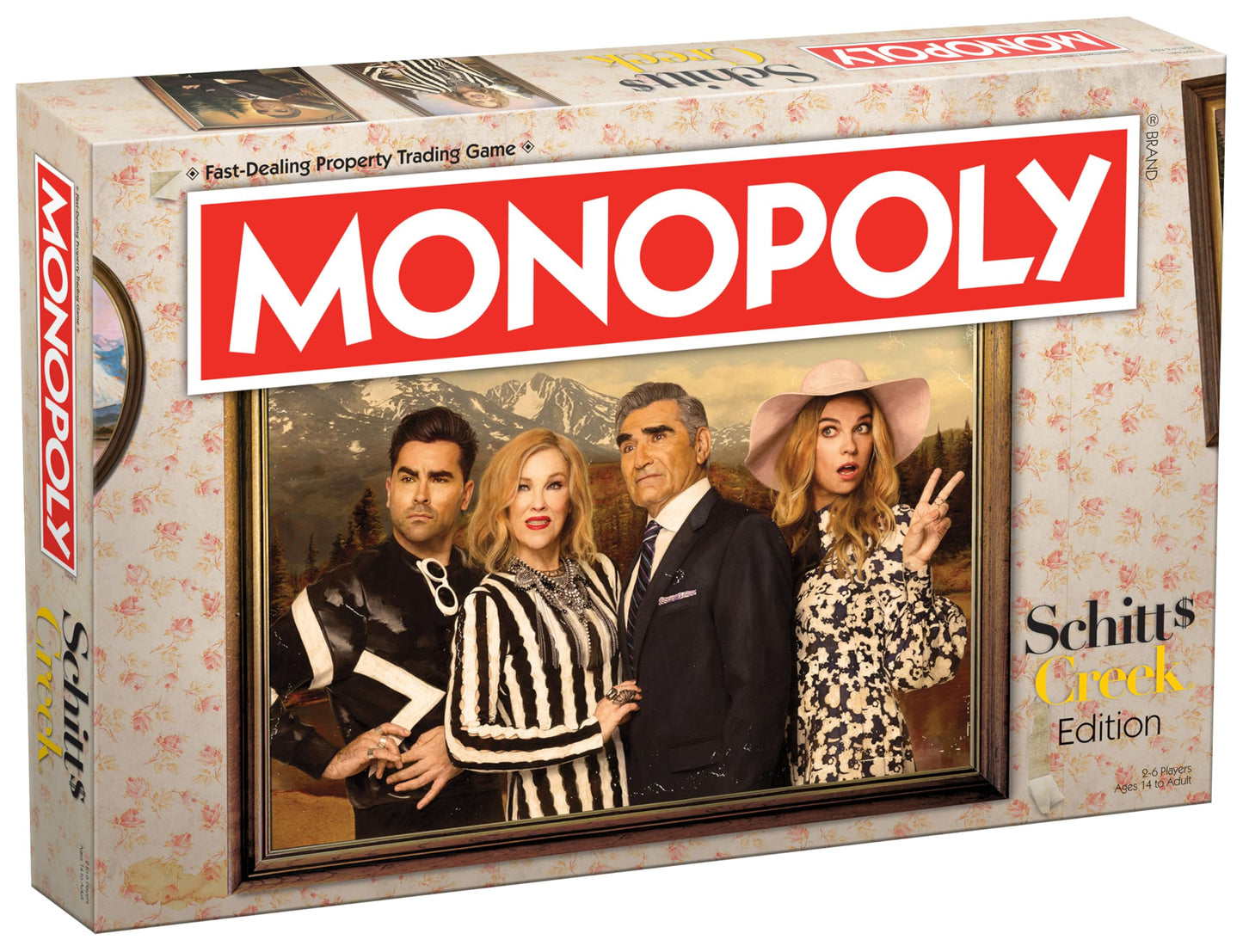 USAOPOLY Monopoly Schitt's Creek Game with Collectible Tokens, One Size, Multi-colored, Model MN146-748-002100-06