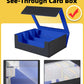 NEWLOOP Trading Card Storage Box - 2400+ Commander Card Deck Case with See-through Display Top for Magic the Gathering YuGiOh, T