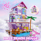 Beach House Building Set, Seaside Villa House Building Toys Compatible With Lego Friends Sets For Girls Age 8-12, Creative Holid