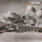 3D Wooden Puzzles For Adults - Diy T-34-85 Tank 3D Puzzle Model Kit With Rubber Band Engine, Rolling Wheels & Rotating Cannon -