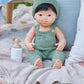 Miniland Clothes For Dolls 15'' Knitted Outfit Overall & Beanie Hat - Eco, Made In Spain, Quality, Role Play, Educational
