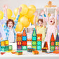 Cutetiger Magnetic Tiles, Magnet Tiles, Magnetic Building Blocks, Square Building Castle, Preschool Toys, Stem Stacking Construc