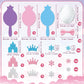 BeYumi Princess Foam Mirror Craft - 18 Pack DIY Decorate Your Own Princess Mirror Craft Kits for Kids Unbreakable Kids Mirrors f