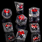 Role dice Beholder's Dragon Eye DND Dice Set, Liquid Core Cat Eye Sharp Edged Resin Dice for Dungeons and Dragons,7pcs RPG Polyh