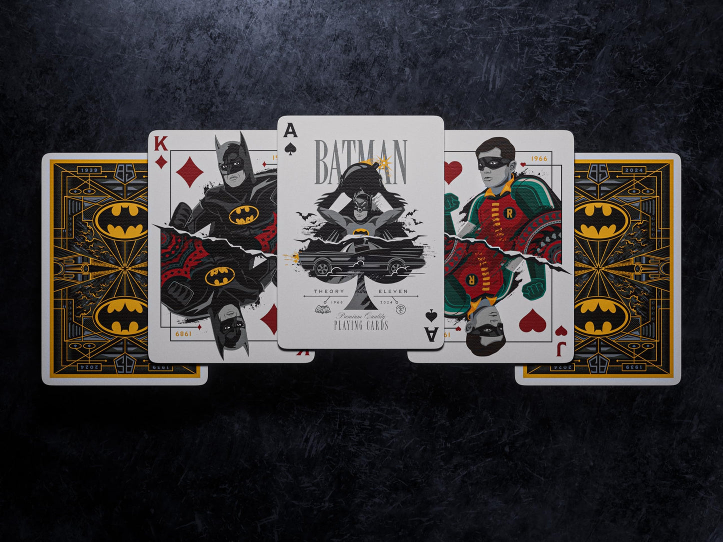 theory11 Batman 85th Anniversary Playing Cards  enhanced Playing Cards  game-style Size Standard Index