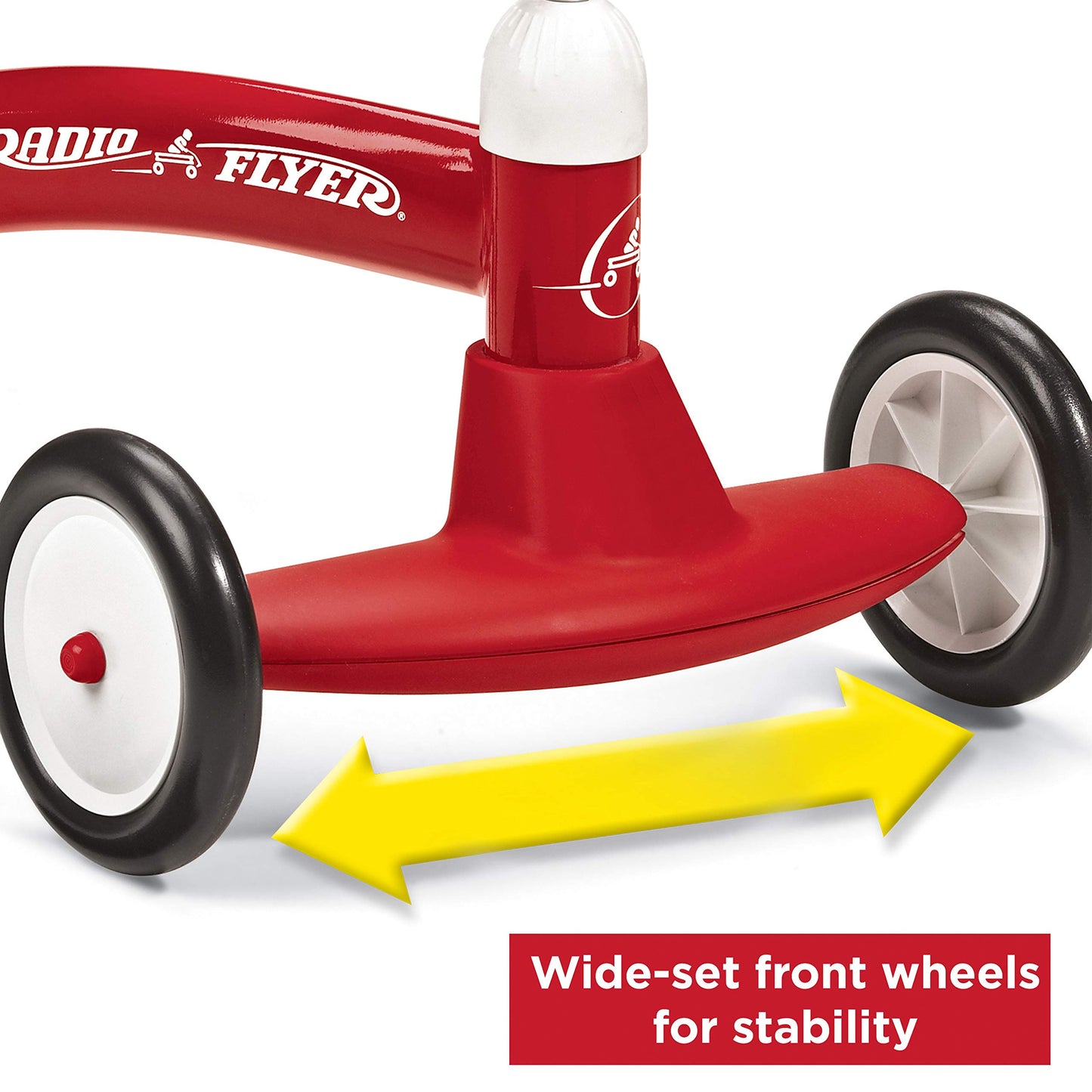 Radio Flyer Scoot-About Toddler Ride On Toy, Multi Color, 23.5 x 14.5 x 16.5, Ideal for Kids Ages 1-3