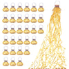 Confetti Poppers, 30Pack Plastic No Mess Streamers, Party Poppers for Birthday,Wedding,Celebrations,Graduation Party (Gold, 30 P