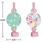 Floral Tea Party Party Blowers, 8 Ct