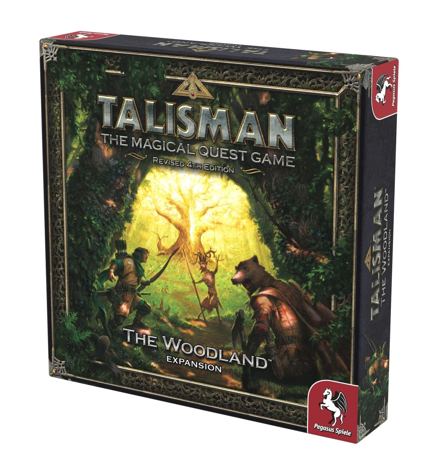 Pegasus Spiele Talisman: The Woodland Board Game - Green, One Size, Cardboard, Model 56210E